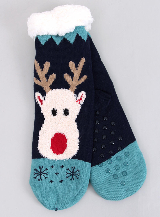 Ponožky REINDEER tmavomodré
