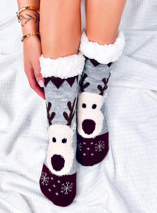 Ponožky REINDEER sivé