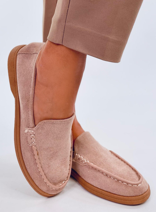 Extra mäkké dámske mokasíny béžové