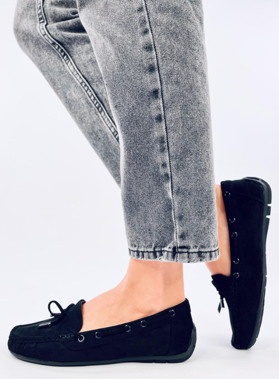 Mokasíny z ekosemišu čierne