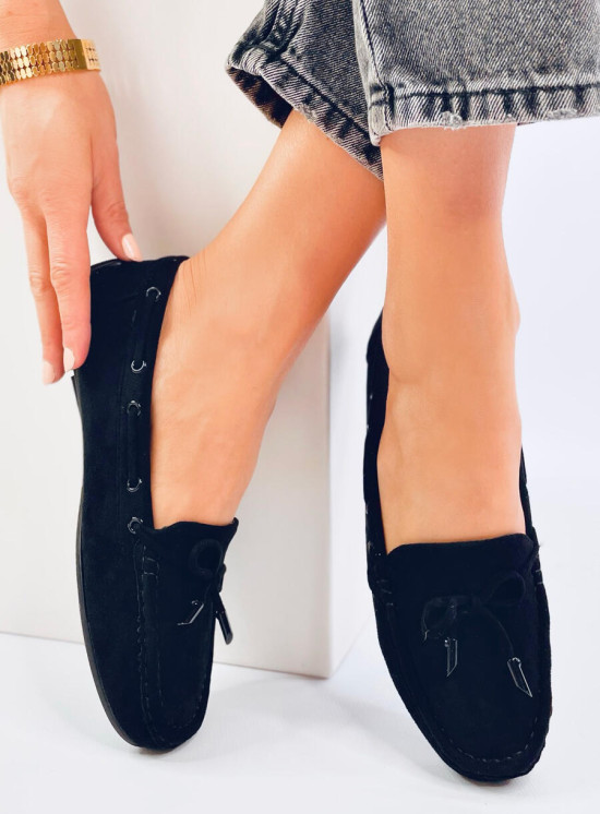 Mokasíny z ekosemišu čierne