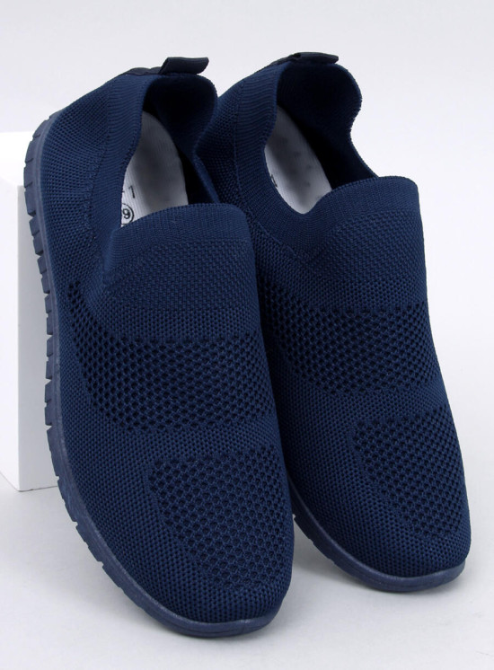 Tmavomodré tenisky bez šnurovania