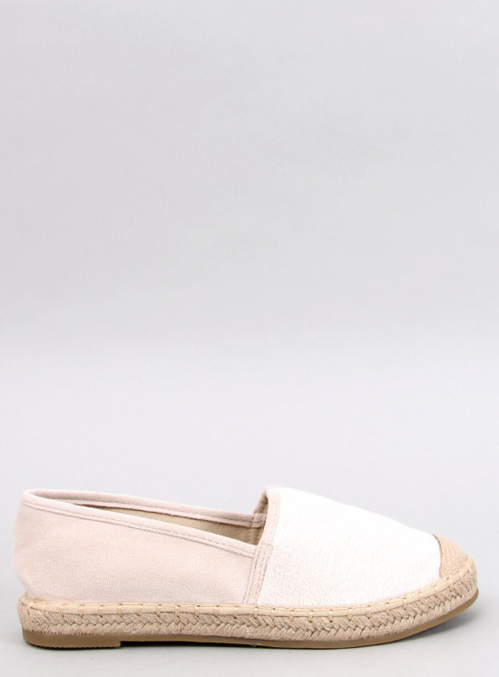 Béžové plátené espadrilky