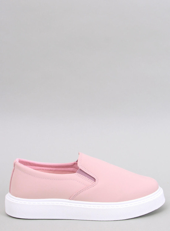 Slip-on dámske tenisky svetloružové