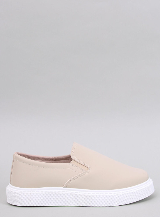 Slip-on dámske tenisky béžové