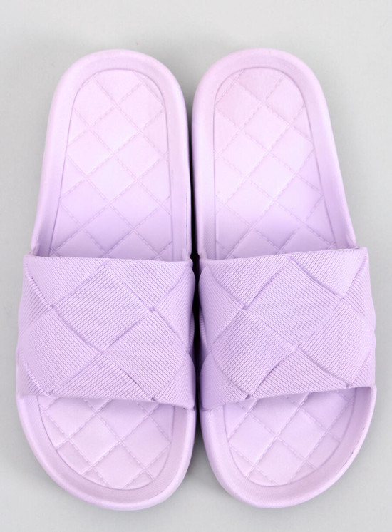 Lila gumové šľapky LOTTIE