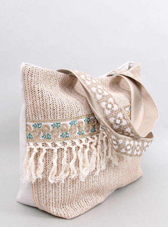 Púdrovoružová veľká plážová taška BOHO