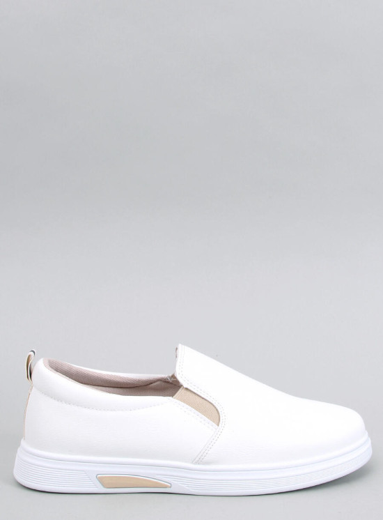 Slip-on tenisky biela/béžová