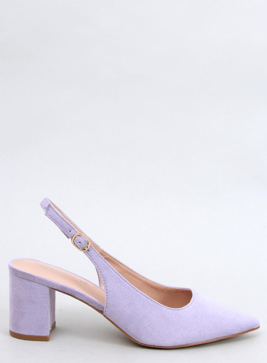 Nízke lodičky s otvorenou pätou lila
