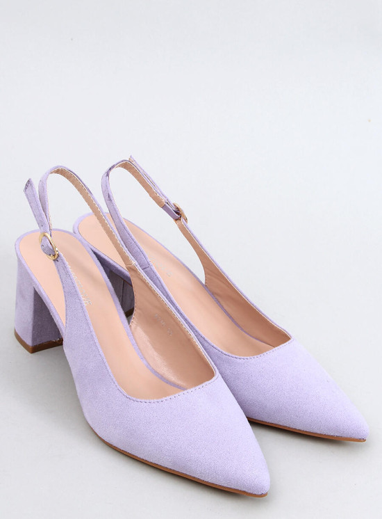 Nízke lodičky s otvorenou pätou lila