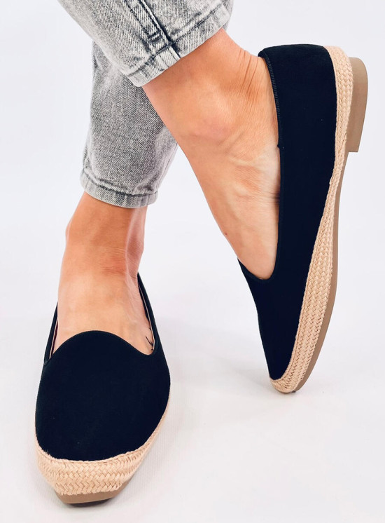 Čierne espadrilky z ekosemišu