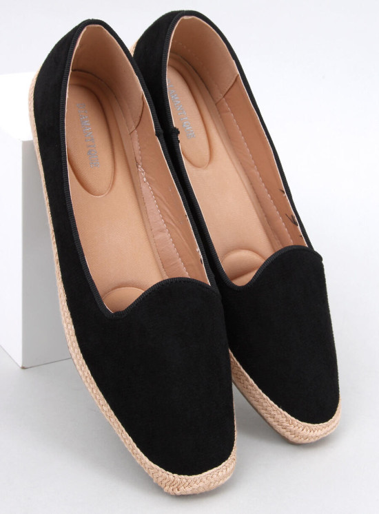 Čierne espadrilky z ekosemišu