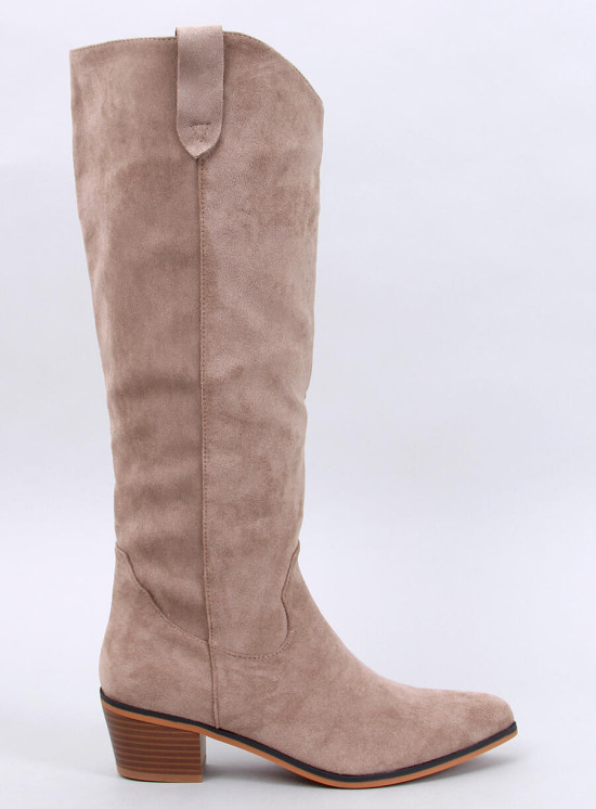 Hnedé semišové čižmy TAYLOR