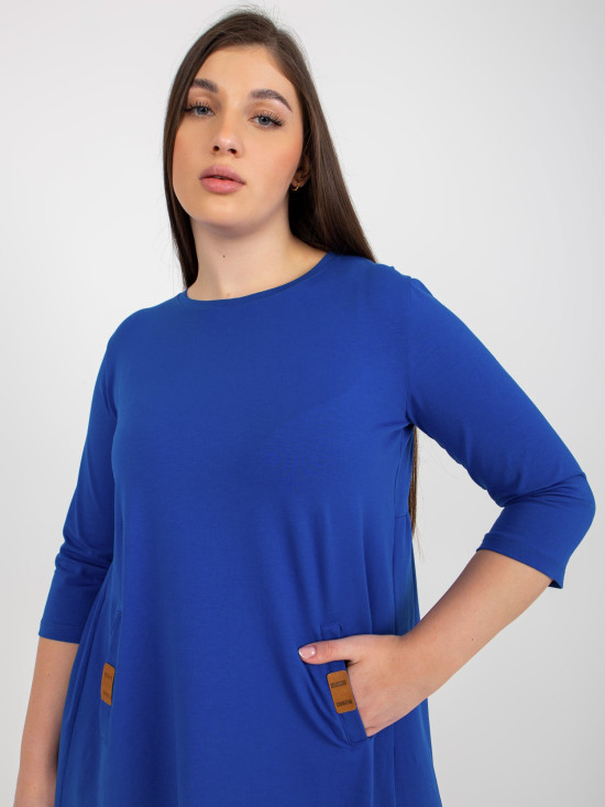 Kobaltové oversize šaty