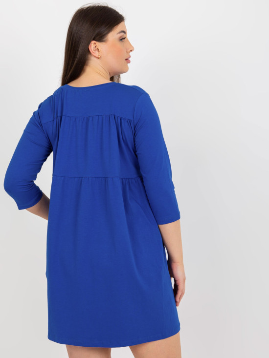 Kobaltové oversize šaty