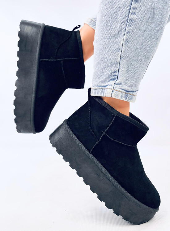 Nízke snehule na platforme čierne