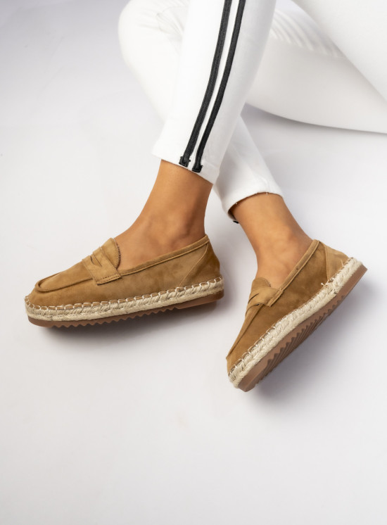 Dámske mokasíny TESSA camel hnedé
