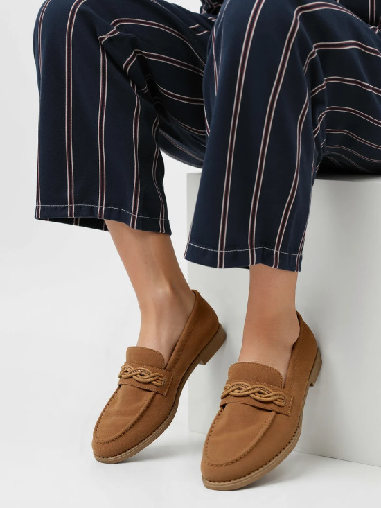 Dámske mokasíny ROCHELLE v camel hnedej