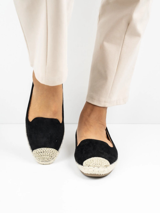 Čierne espadrilky SARDINIA