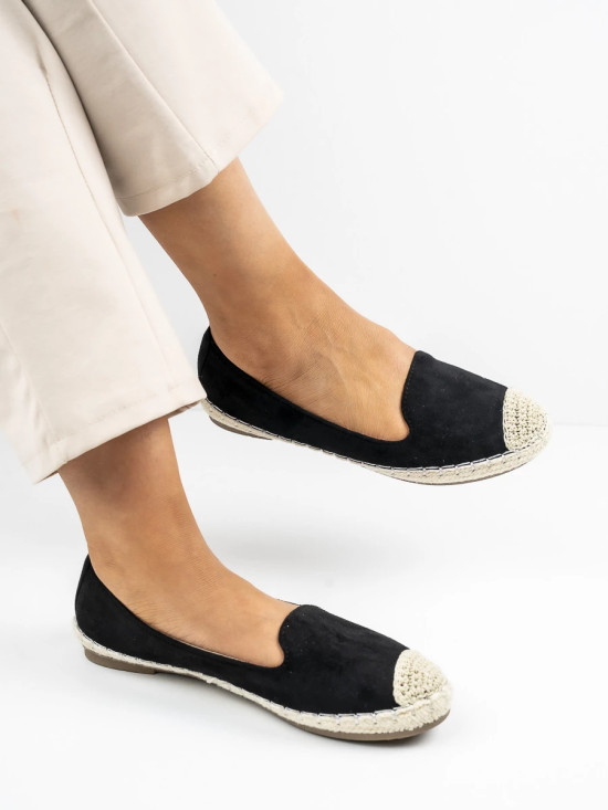 Čierne espadrilky SARDINIA