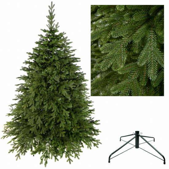 Umelý vianočný stromček Prírodný Smrek LUXURY 220 cm