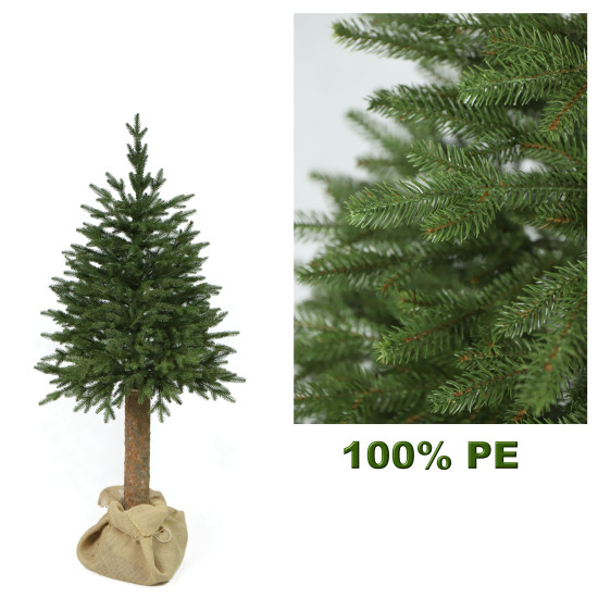 Vianočný stromček Smrek prírodný na pni 160 cm