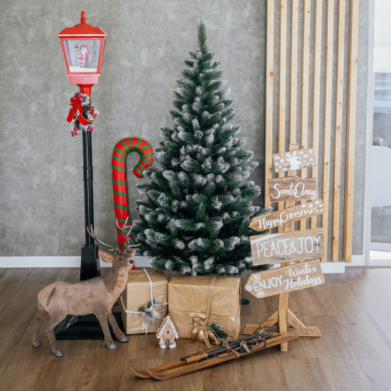 Vianočný zasnežený stromček Borovica JOY 220 cm