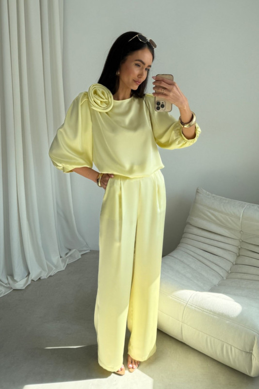 Žlté elegantné nohavice Elsa