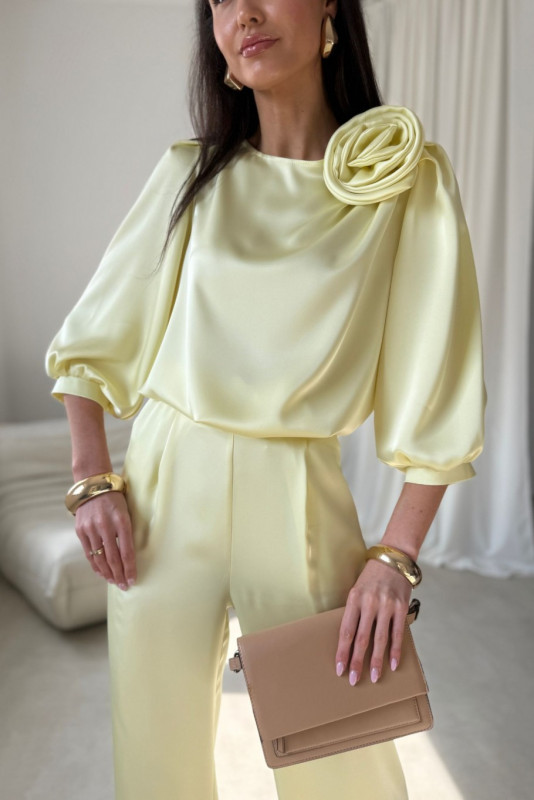 Žlté elegantné nohavice Elsa