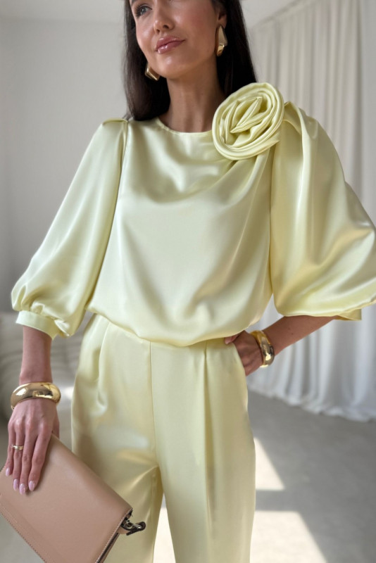 Žlté elegantné nohavice Elsa