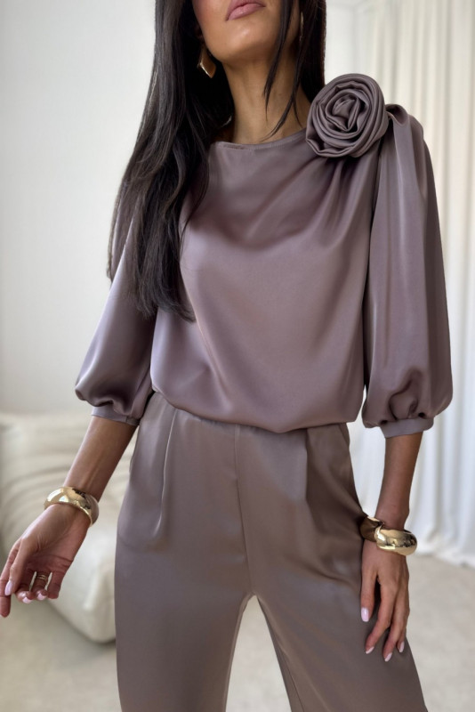Hnedé elegantné nohavice Elsa