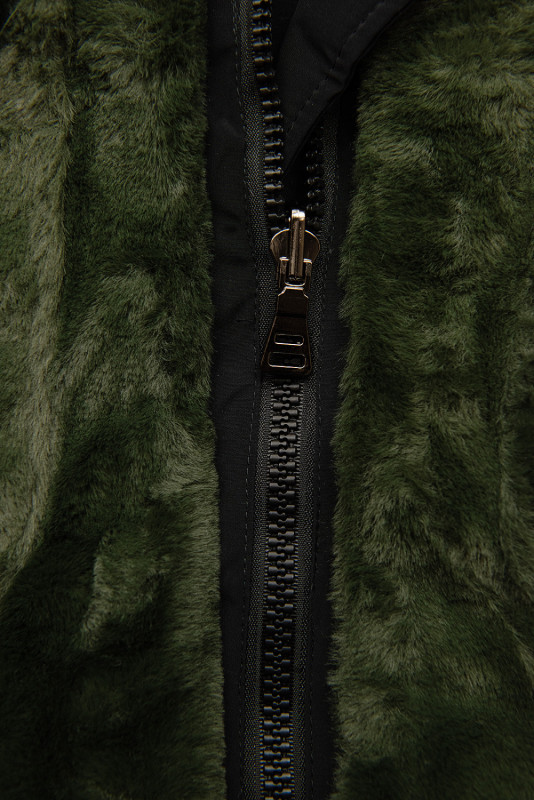 Čierna obojstranná zimná parka