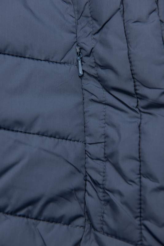 Prechodná prešívaná bunda jeans modrá