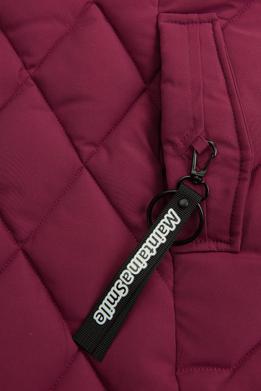 Dievčenská zimná bunda v burgundy