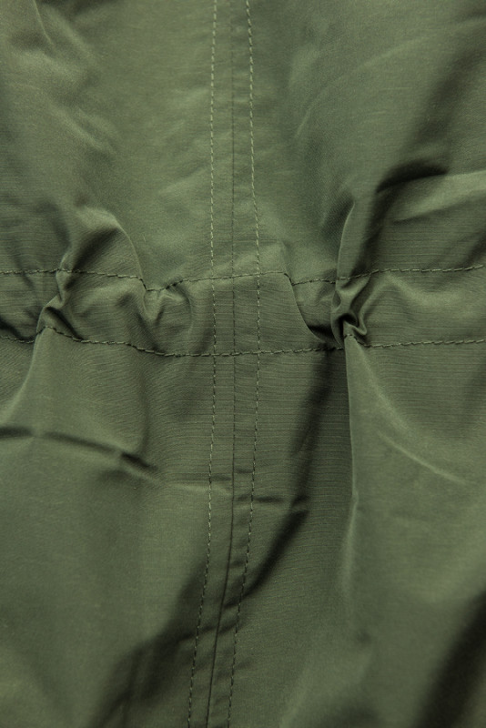 Zimná parka obojstranná khaki/čierna