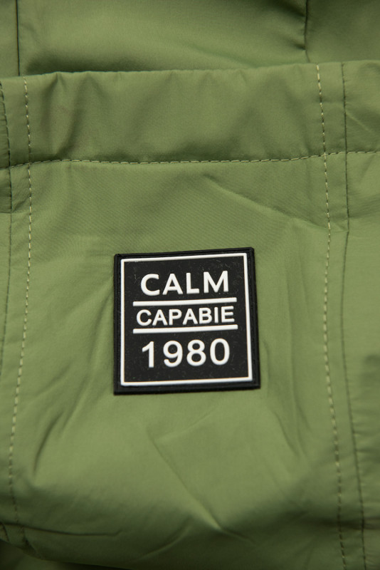 Tmavozelená prechodná parka CALM