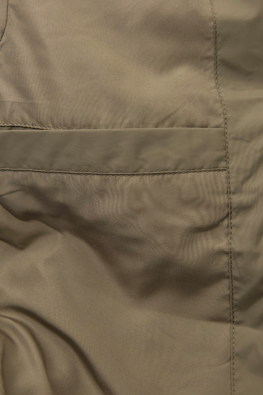 Elegantná zimná bunda s kožušinou, kávovohnedá