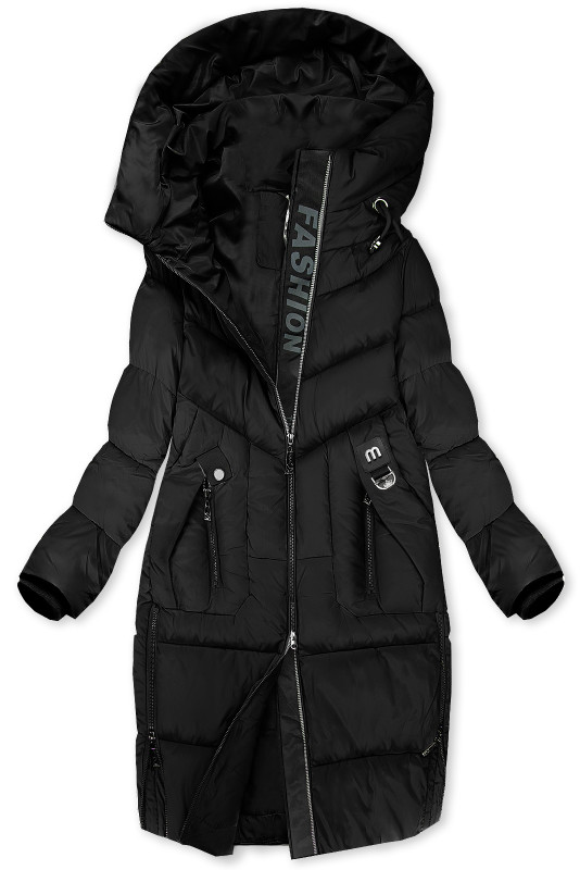 Čierna zimná dámska bunda FASHION