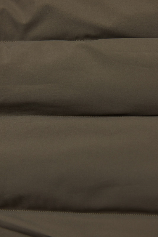 Tmavobéžová zimná bunda s vysokým golierom FLURRY
