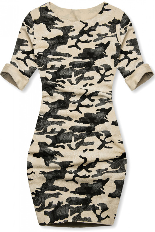 Vanilkové ležérne army šaty