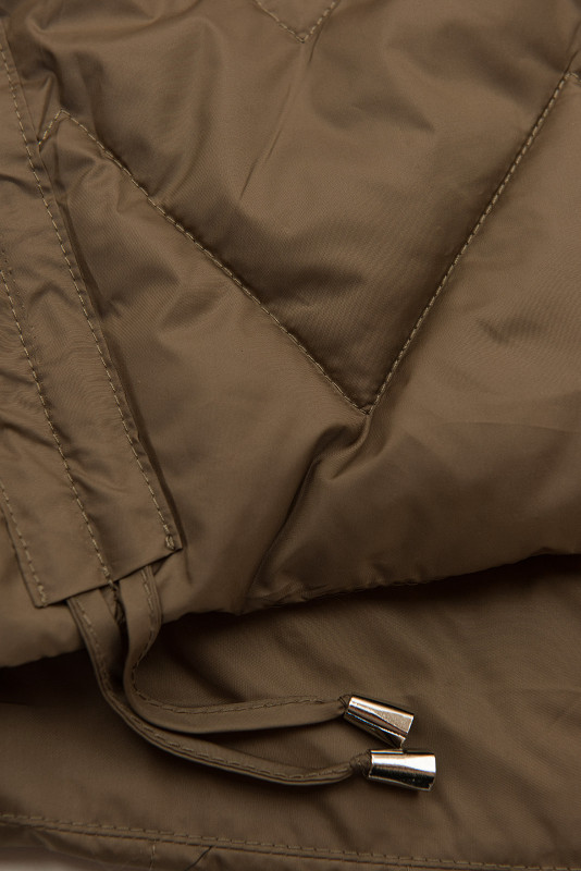 Čokoládovohnedá predĺžená vesta