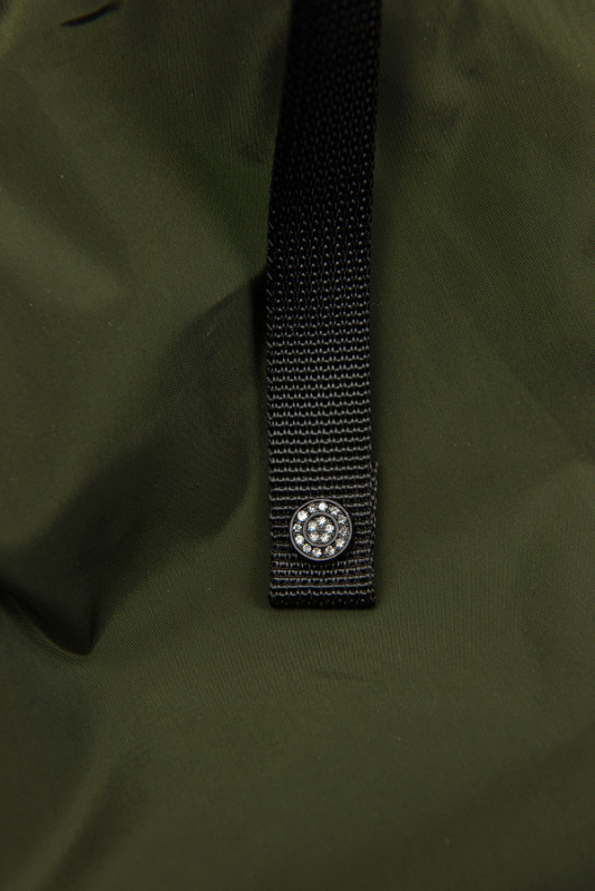 Khaki prechodný plášť/parka