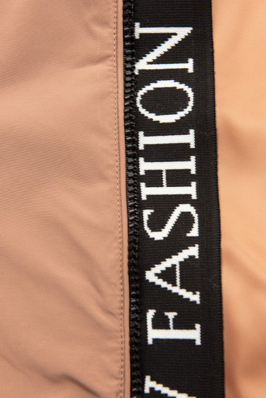 Broskyňovohnedá parka FASHION