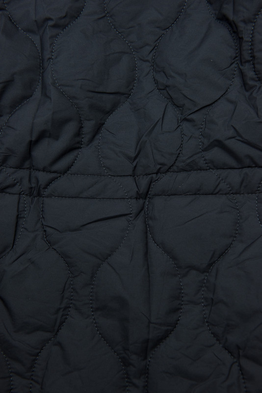 Prešívaná jesenná parka tmavomodrá/červená