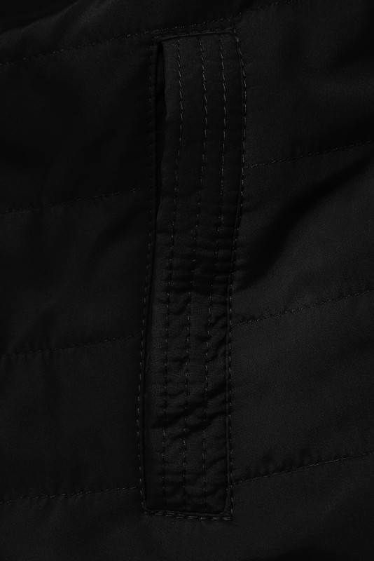 Prechodná obojstranná parka s kapucňou terakota/čierna