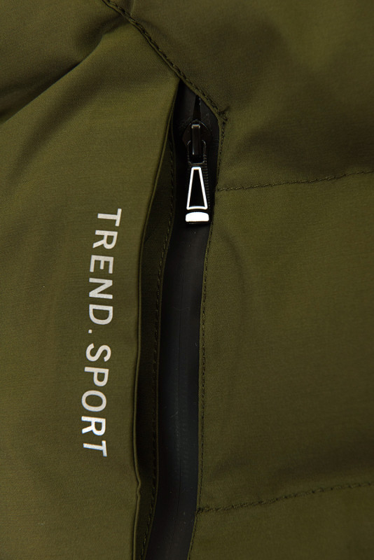 Army zelená zateplená bomber bunda
