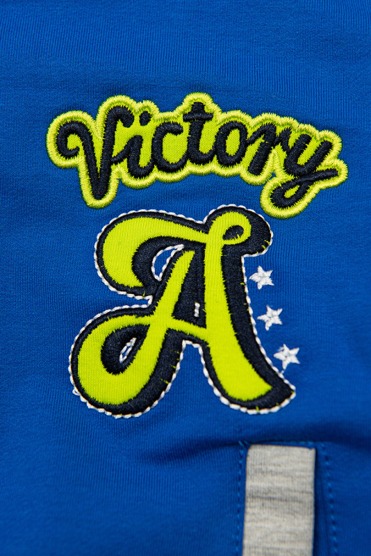 Mikina so zapínaním VICTORY modrá/sivá