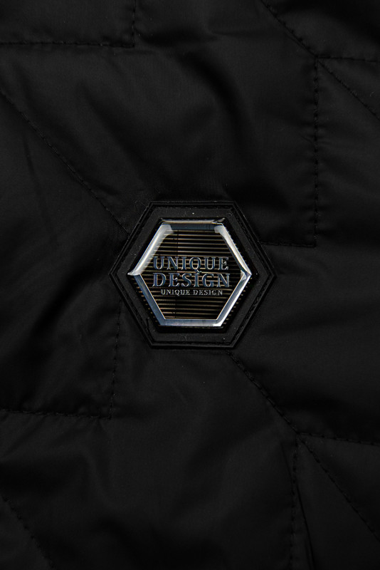 Čierna prešívaná bomber bunda
