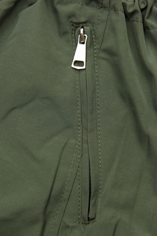 Obojstranná parka so vzorom khaki/hnedá
