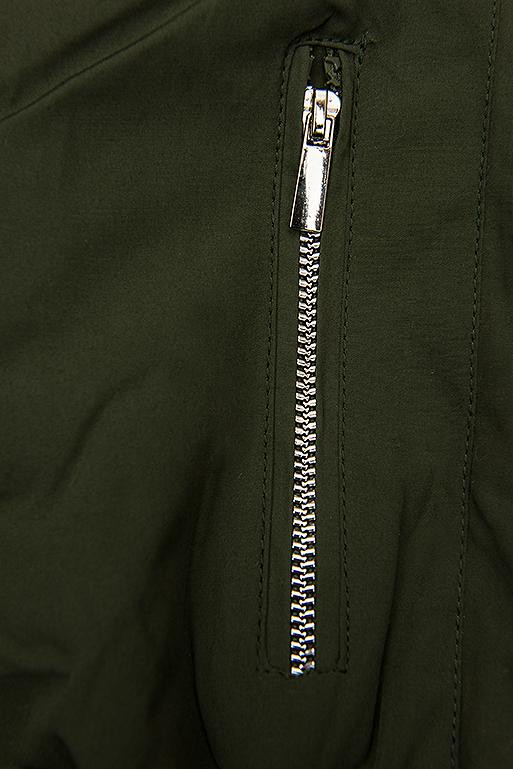 Zimná parka s odnímateľnou podšívkou khaki/biela